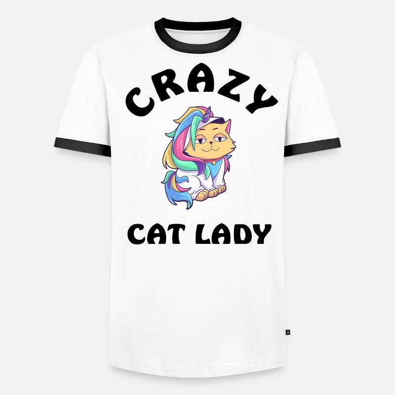 Folle chatte T-shirt contrasté Homme