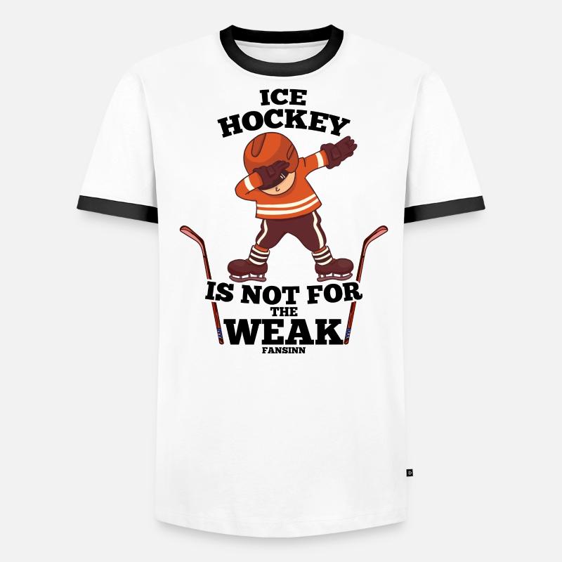 dabbing Eishockeyspieler Männer Kontrast-T-Shirt