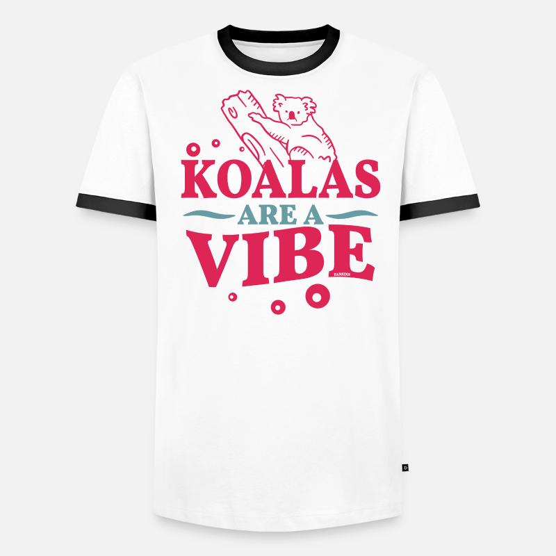 Koala mignon sur un arbre T-shirt contrasté Homme