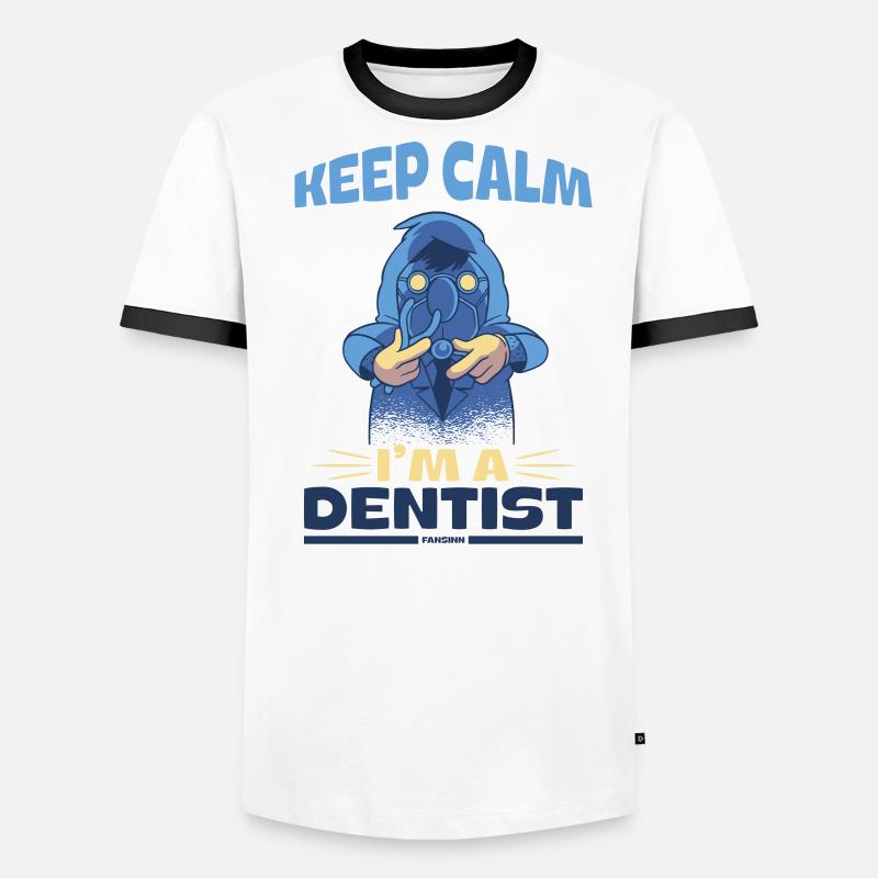 Keep Calm I'm A Dentist Männer Kontrast-T-Shirt