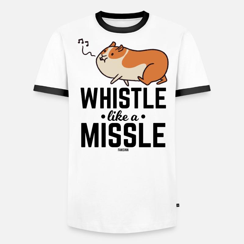 Hamster pfeift ein Lied Männer Kontrast-T-Shirt