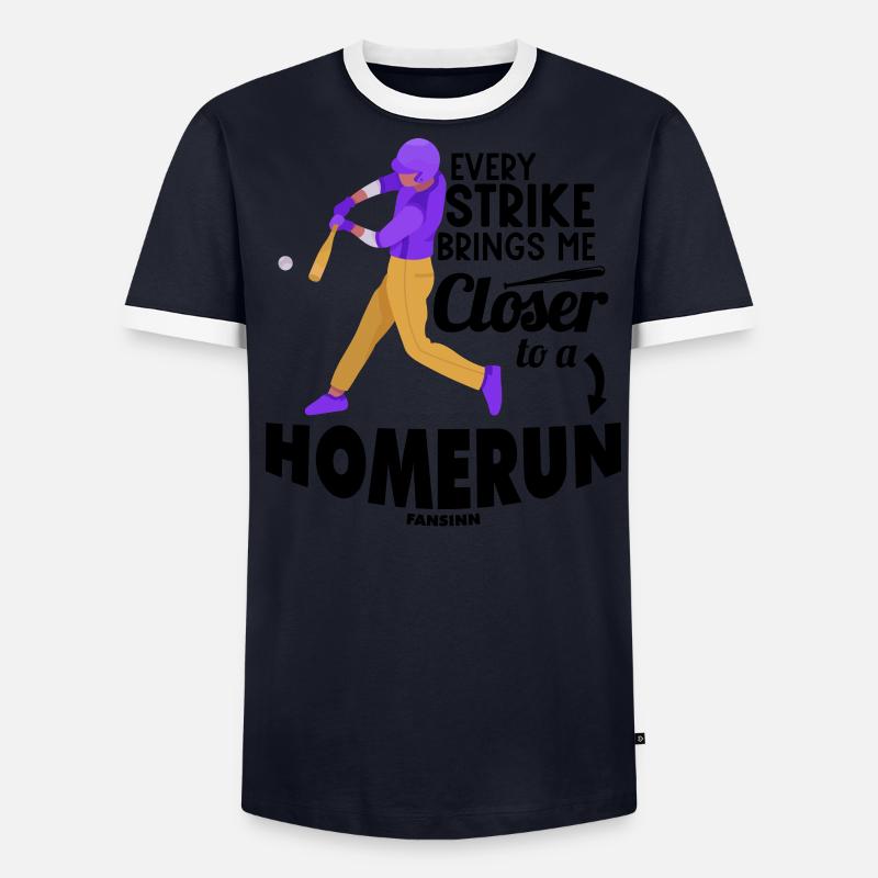 Baseball Pitcher Baseballschläger Sport Männer Kontrast-T-Shirt