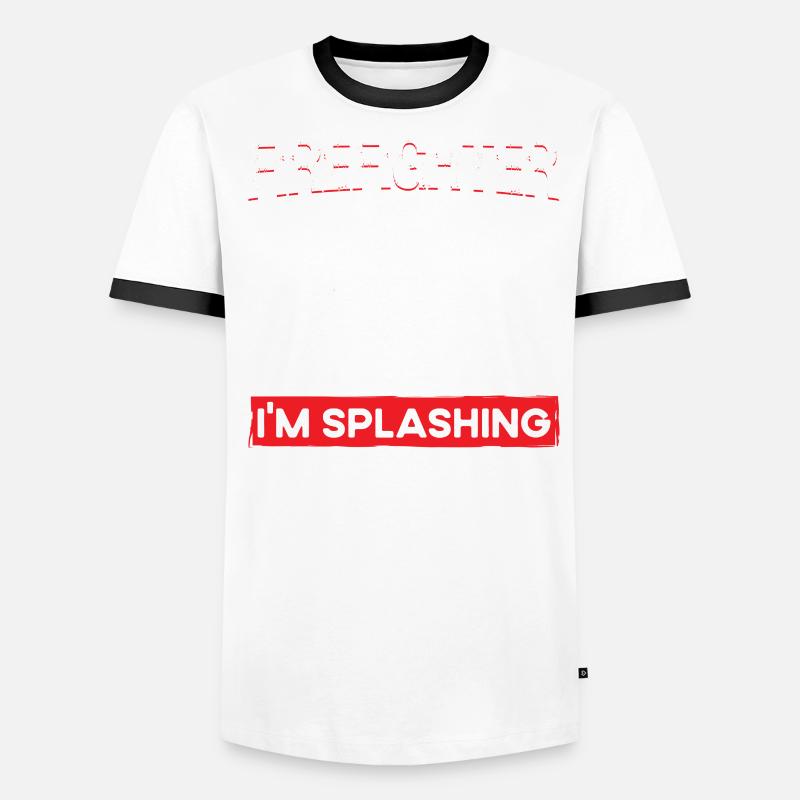Un pompier de Feuerwehrmann éclabousse la brigade T-shirt contrasté Homme