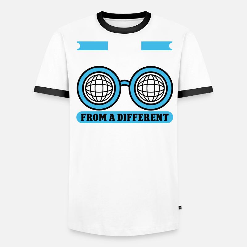 Le monde de la cécité sous différents angles Aveugle T-shirt contrasté Homme