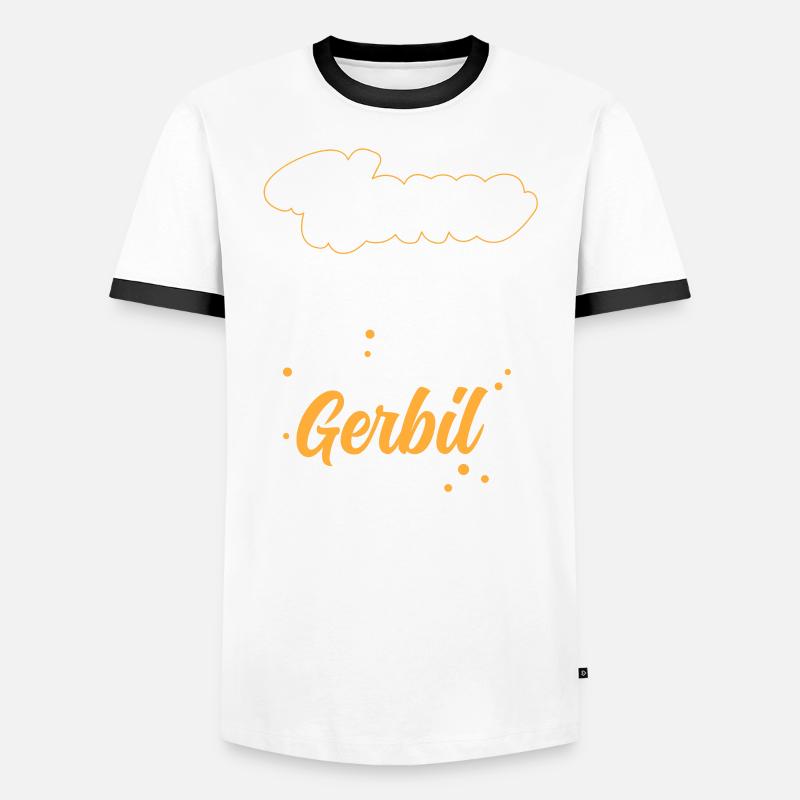 Gerbille est ma maison Rat de course Gerbille T-shirt contrasté Homme