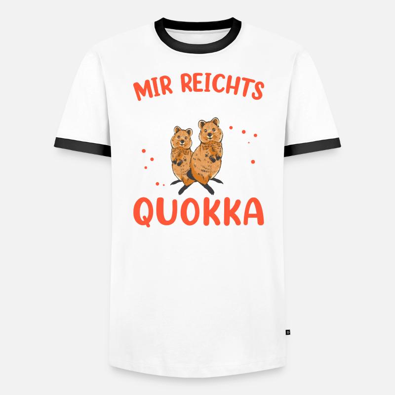 Will ein Quokka sein Australien Beuteltier Männer Kontrast-T-Shirt