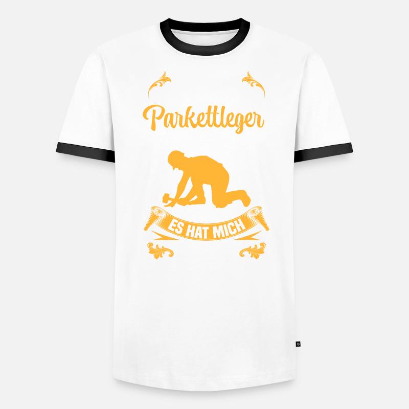 Leben als Parkettleger Bodenleger Männer Kontrast-T-Shirt