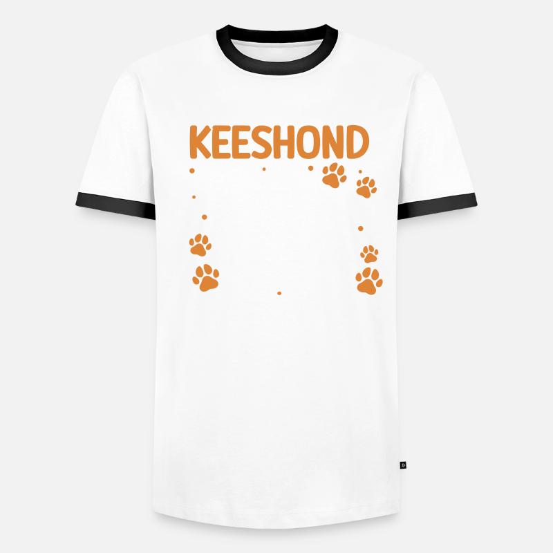 Wolfspitz : , je sens comme Keeshond T-shirt contrasté Homme