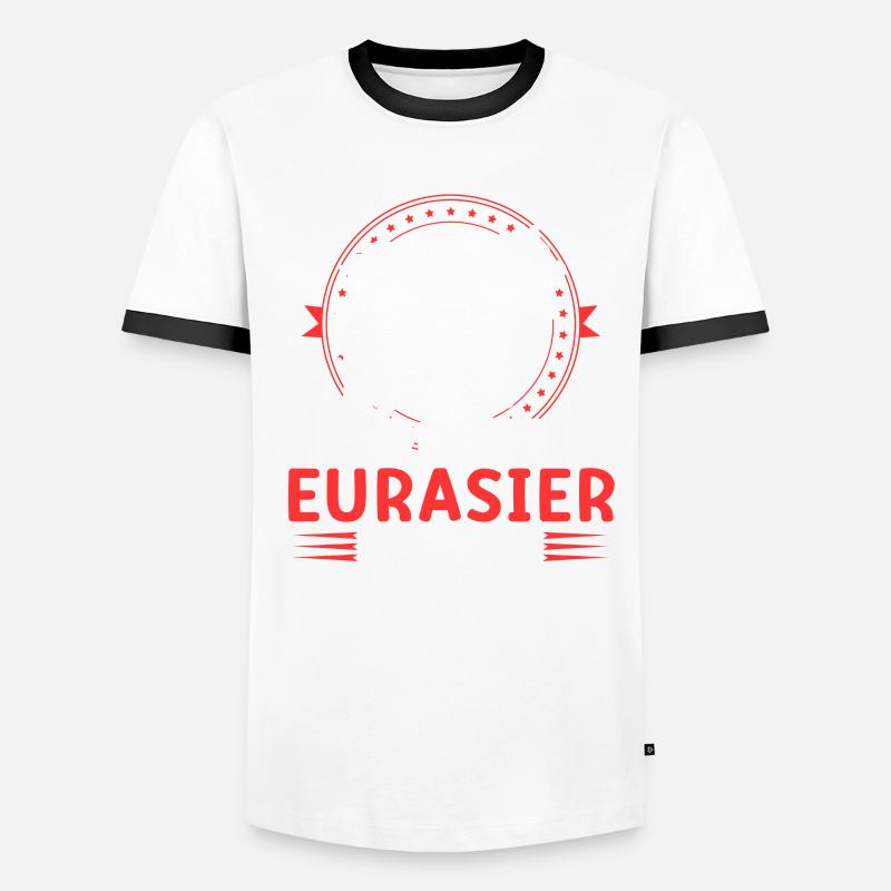Je possède un Spitz eurasien Eurasier T-shirt contrasté Homme