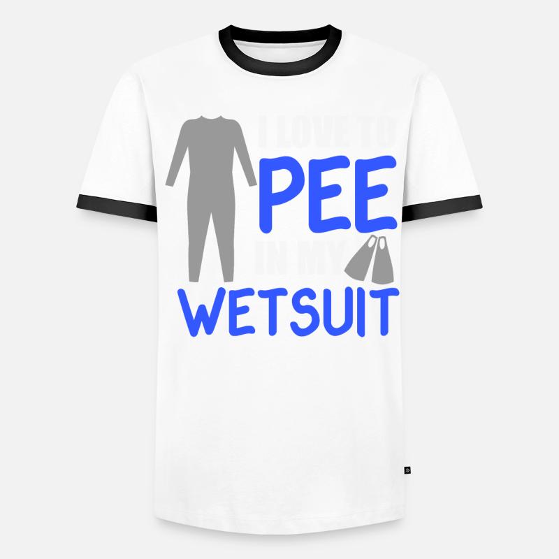 Plongée plongée plongée en apério cadeau T-shirt contrasté Homme