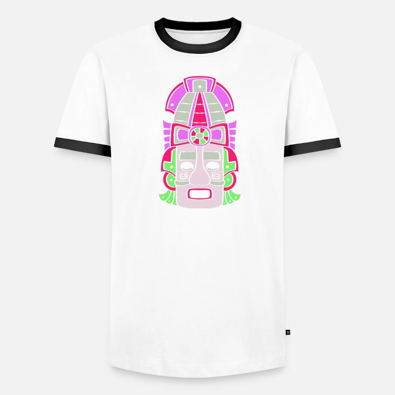 Inka Maya kalender aztec Männer Kontrast-T-Shirt