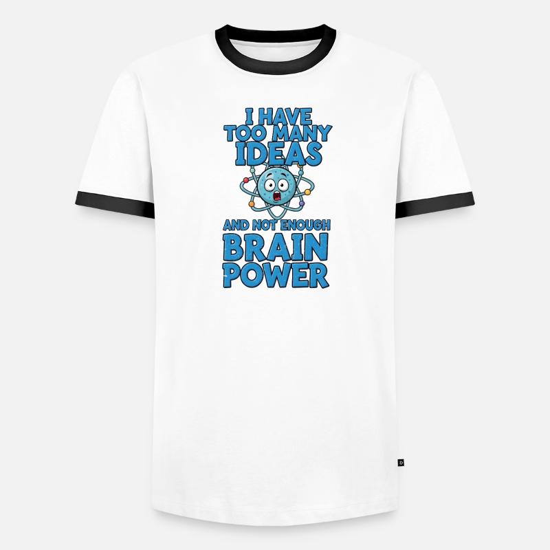 Brain Power Comic Shirt Gift Men's Ringer Shirt