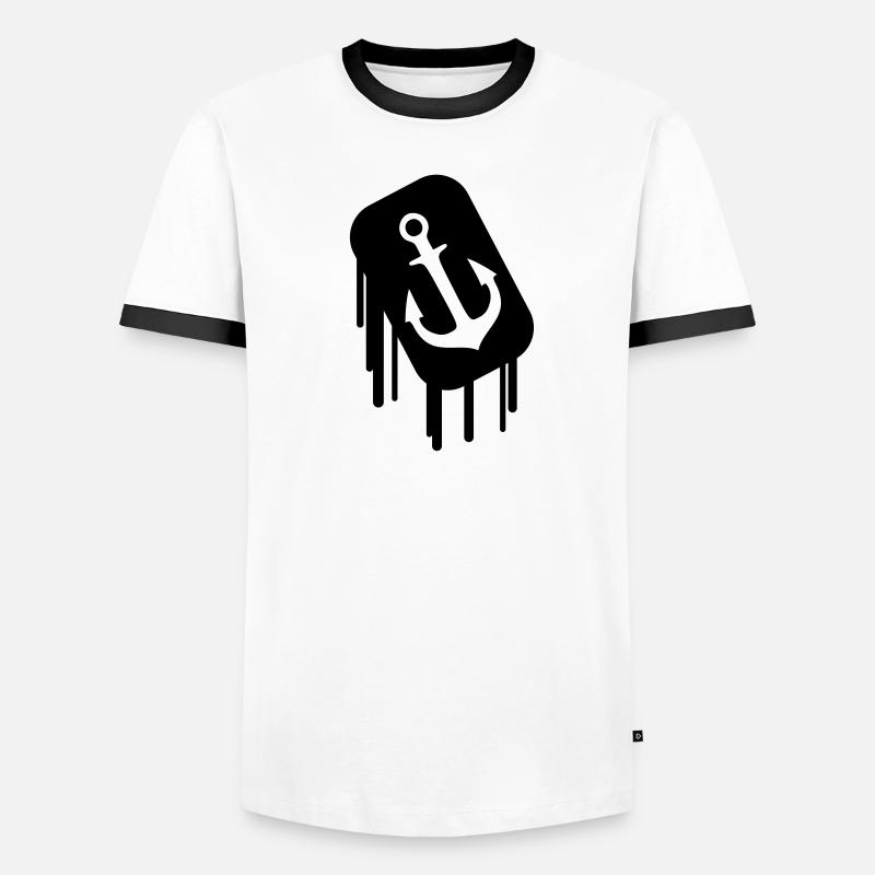 anker_2 Männer Kontrast-T-Shirt