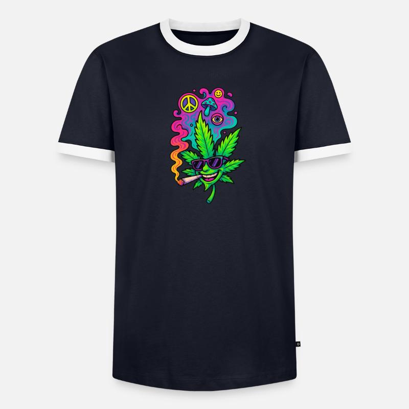 GreenGlow Männer Kontrast-T-Shirt