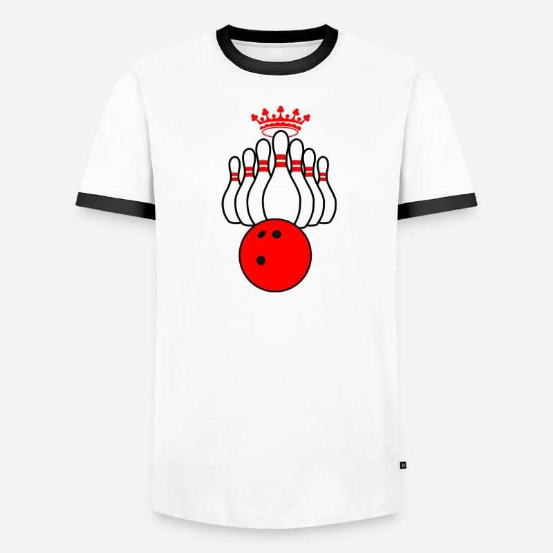 Roi du bowling T-shirt contrasté Homme
