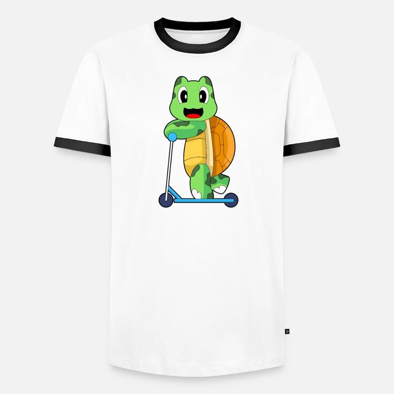 Turtle scooter Men's Ringer Shirt