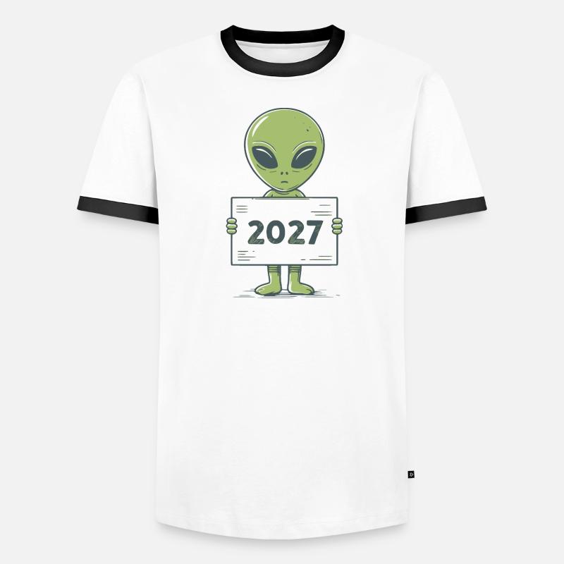 Extraterrestre vert T-shirt contrasté Homme