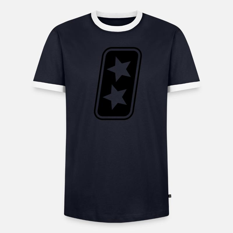 Startnummer 8 Männer Kontrast-T-Shirt