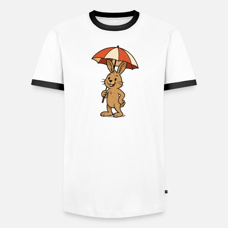 rabbit parasol bunny Men's Ringer Shirt