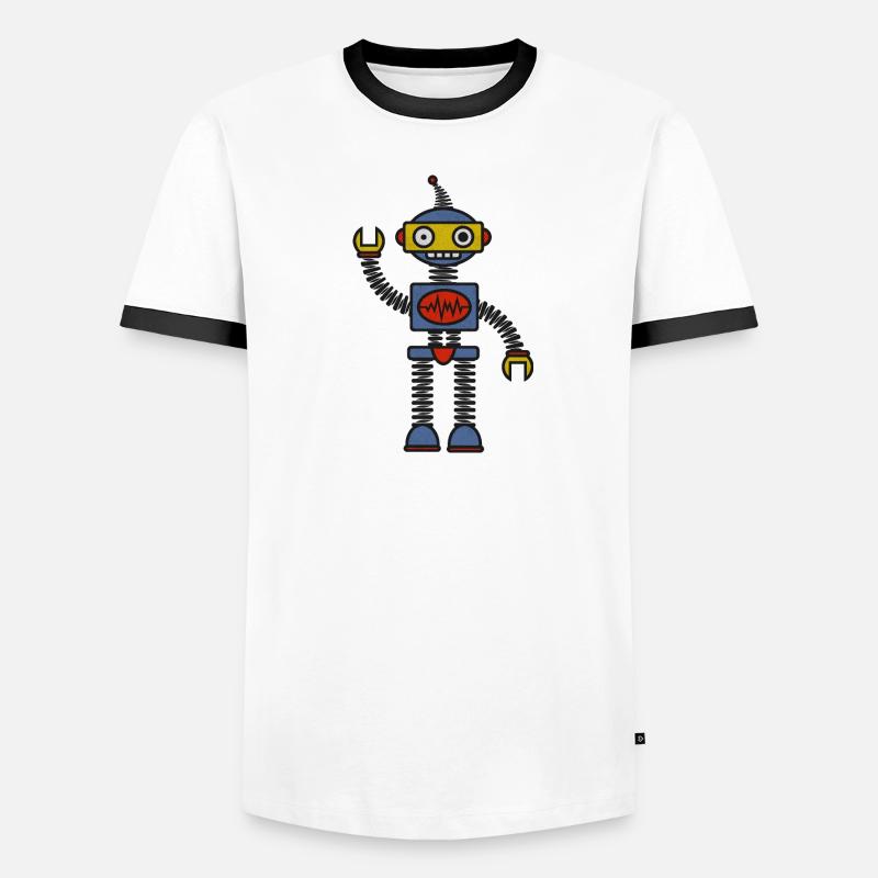 Robot T-shirt contrasté Homme