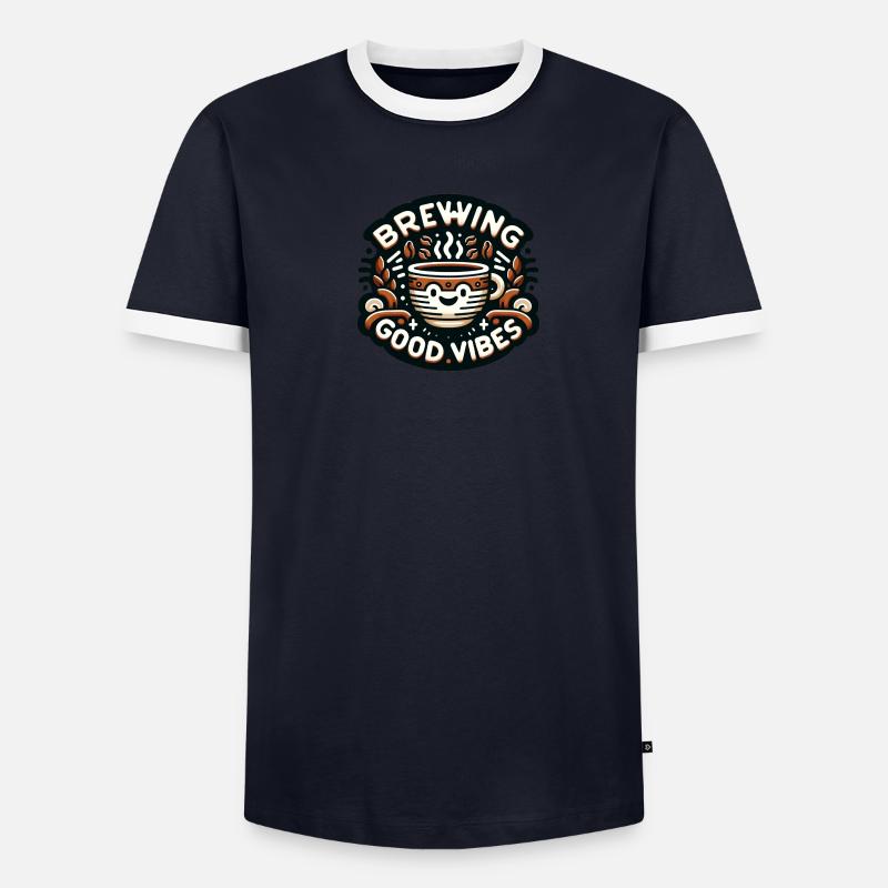 Brewing Coffee Men's Ringer Shirt