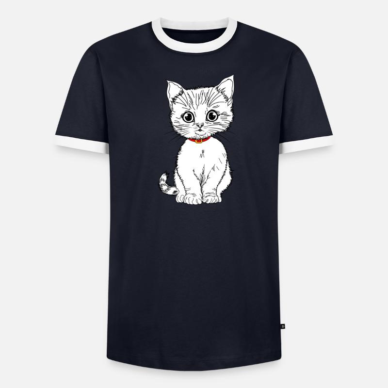 white Men's Ringer Shirt