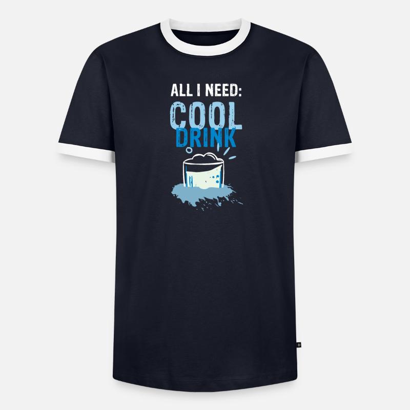 ALL I NEED is cool drink | Heat Men's Ringer Shirt