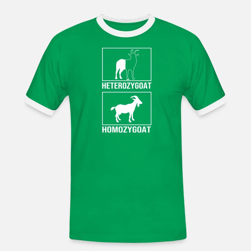 Molecule Structural Formula - Men's Ringer Shirt - kelly green/white