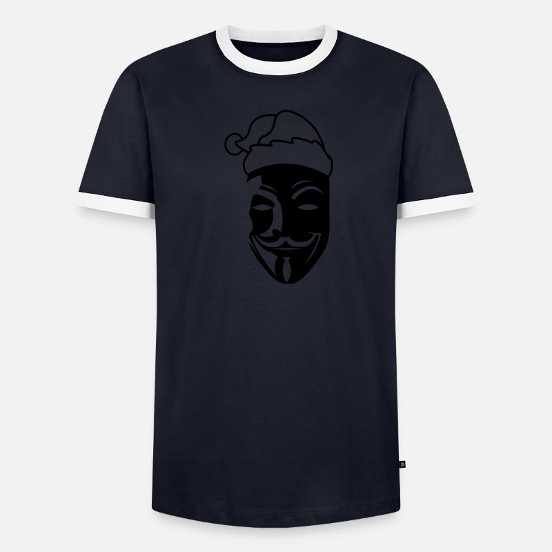 anonymous_weihnachtsmann_01 T-shirt contrasté Homme
