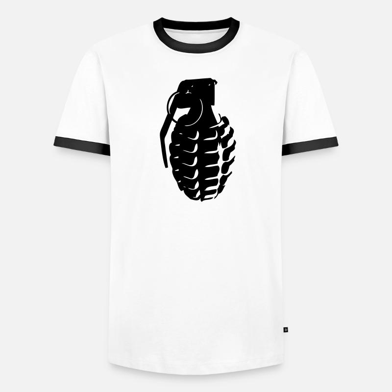 eiergranate Männer Kontrast-T-Shirt