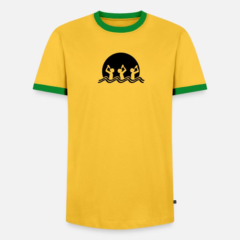 Beach Drinking Team - Männer Kontrast-T-Shirt - undefined