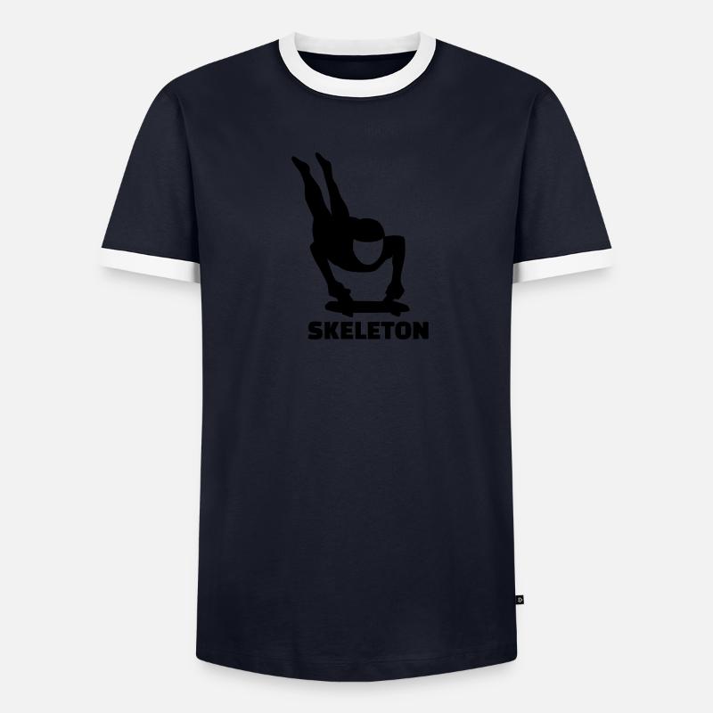 Skeleton T-shirt contrasté Homme