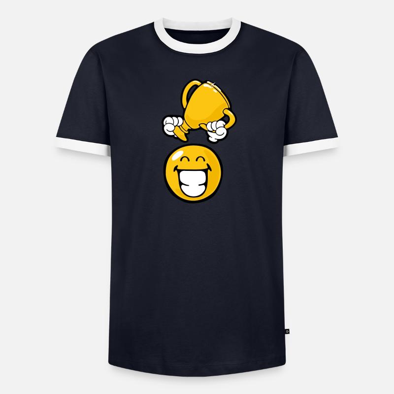 Smiley Winner T-shirt contrasté Homme