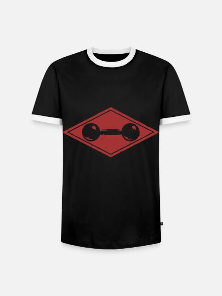 Bodybuilding - Weightlifting - Fitness - Workout - Men's Ringer Shirt - black/white