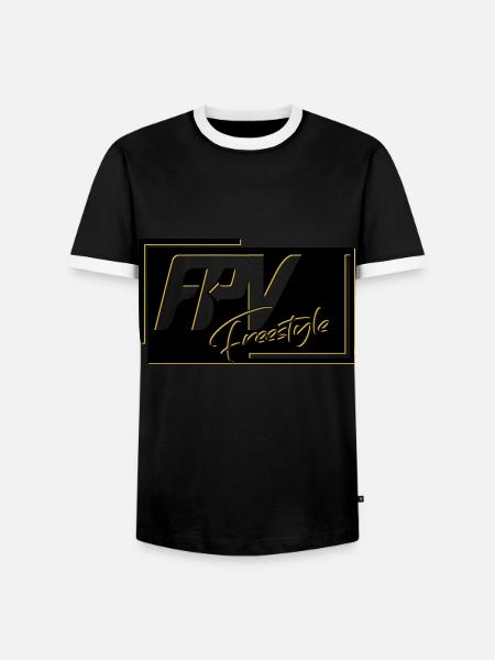 Drone - T-shirt contrasté Homme - noir/blanc