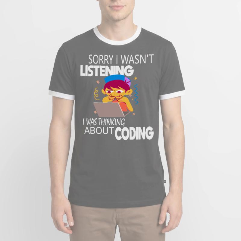 Programmeur codeur de codage T-shirt contrasté Homme