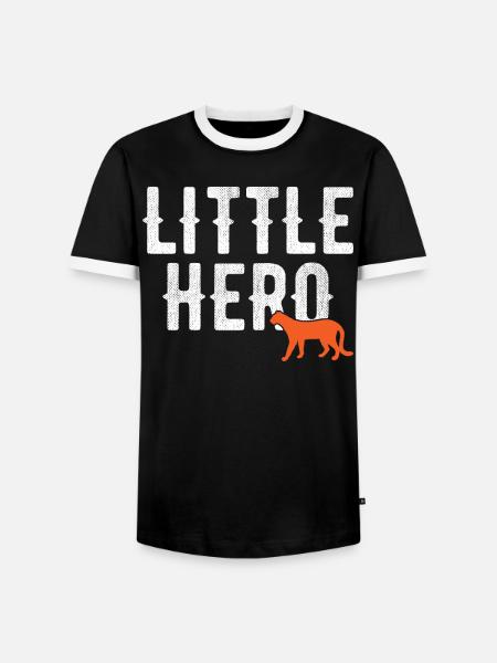 Kleiner Held - Niedlicher Tier-Gepard - Männer Kontrast-T-Shirt - Schwarz/Weiß