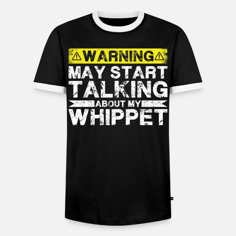 Talk about Whippet - Men's Ringer Shirt - black/white