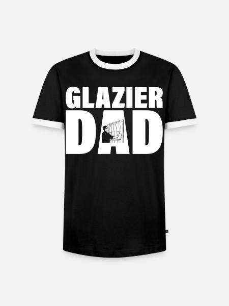 Job - Glazier Papa - Men's Ringer Shirt - black/white