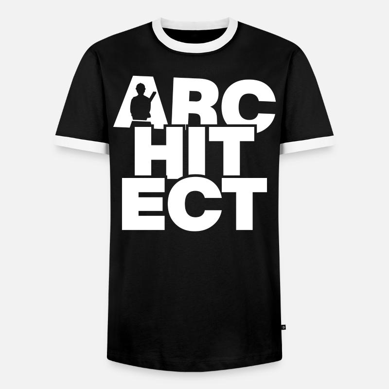 Architectural profession - Architect - Men's Ringer Shirt - black/white