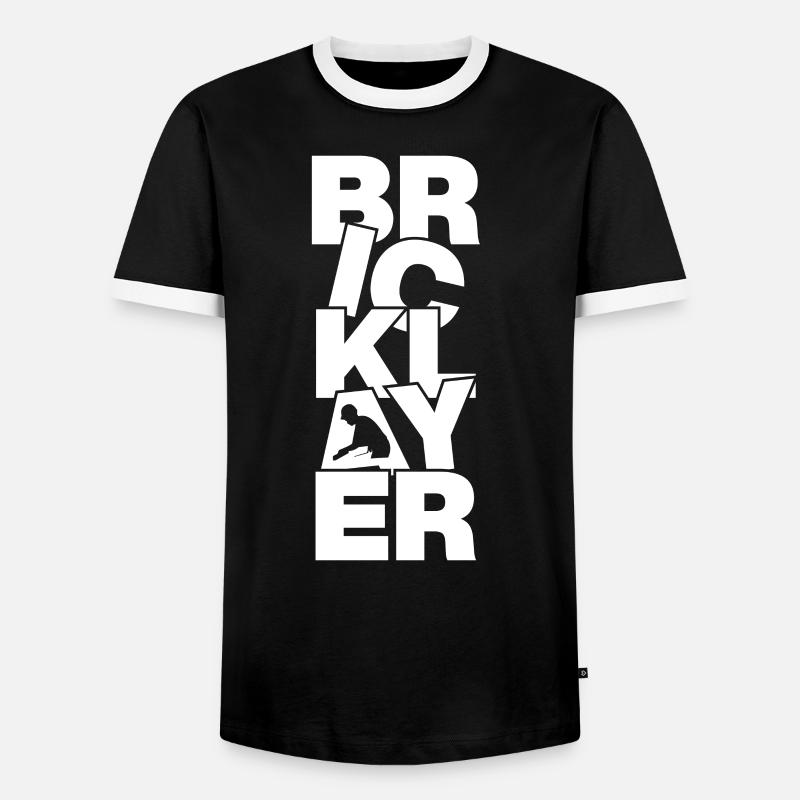 Masonry - Bricklayer - Men's Ringer Shirt - black/white
