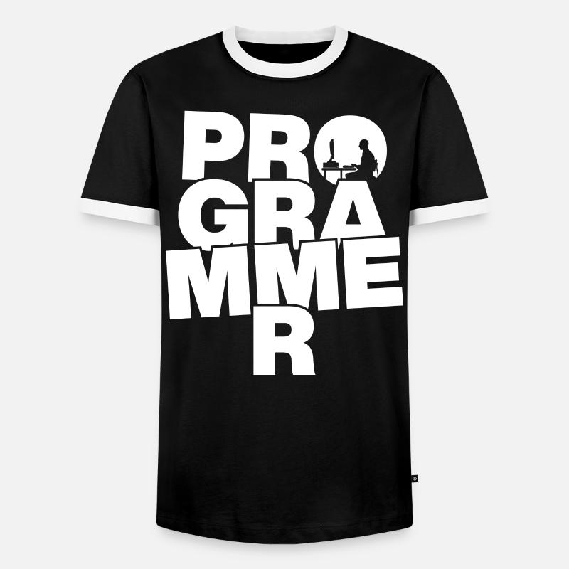 Métier de programmeur - Programmeur - T-shirt contrasté Homme - noir/blanc