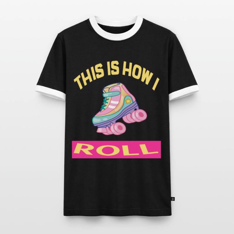 C'est comme ça que je roule Rollerskates Rollerskating T-shirt contrasté Homme