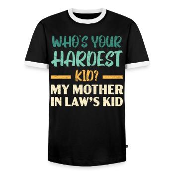 Sarkasmus Humor Lustige Witze Sarkastisch Humorvoll - Männer Kontrast-T-Shirt - Schwarz/Weiß - Vorne - AI Model Female 172 light (172cm) & AI Model Male 178 light (178cm)