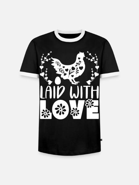 Hühnerzüchter Hühnerflüsterer Nutztier - Männer Kontrast-T-Shirt - Schwarz/Weiß