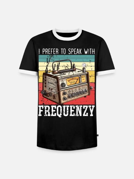 Amateurfunker Morsecode Radioaktivität - Männer Kontrast-T-Shirt - Schwarz/Weiß