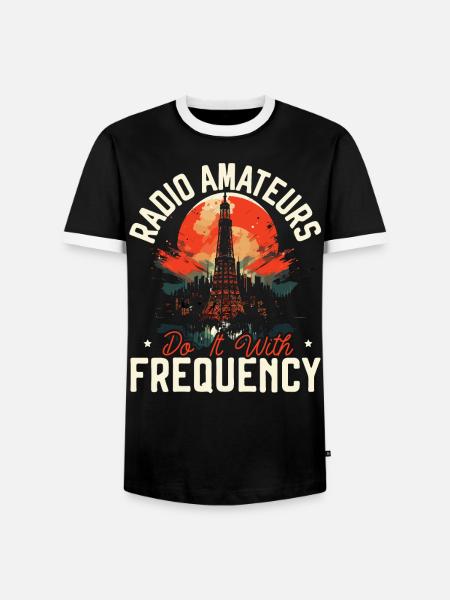 Amateurfunker Morsecode Radioaktivität - Männer Kontrast-T-Shirt - Schwarz/Weiß