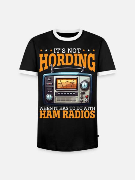 Amateurfunker Morsecode Radioaktivität - Männer Kontrast-T-Shirt - Schwarz/Weiß