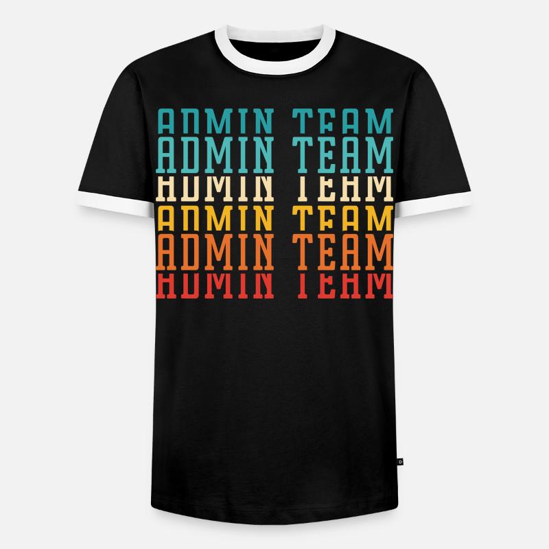 Schulverwalter Schulleiter Admin Squad - Männer Kontrast-T-Shirt - Schwarz/Weiß
