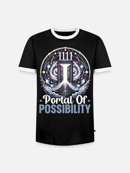 Engelszahl Spirituelle Begleitung Numerologie - Männer Kontrast-T-Shirt - Schwarz/Weiß